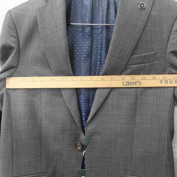 Ted Baker No Ordinary Joe London Gray Suit Jacket 36S & 30S Pants Set - Picture 11 of 16